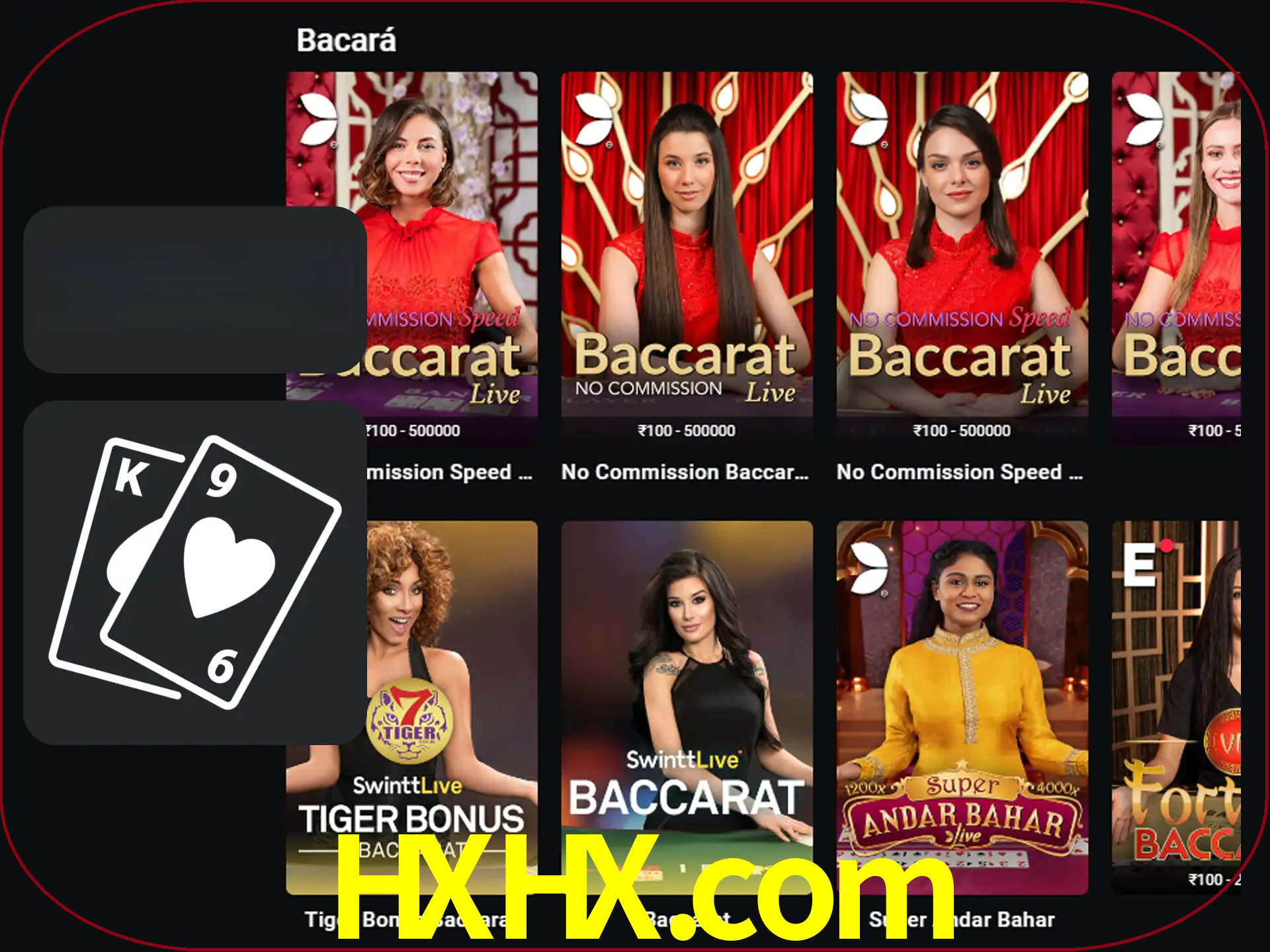 Ganhe muito dinheiro jogando jogos de bacará.