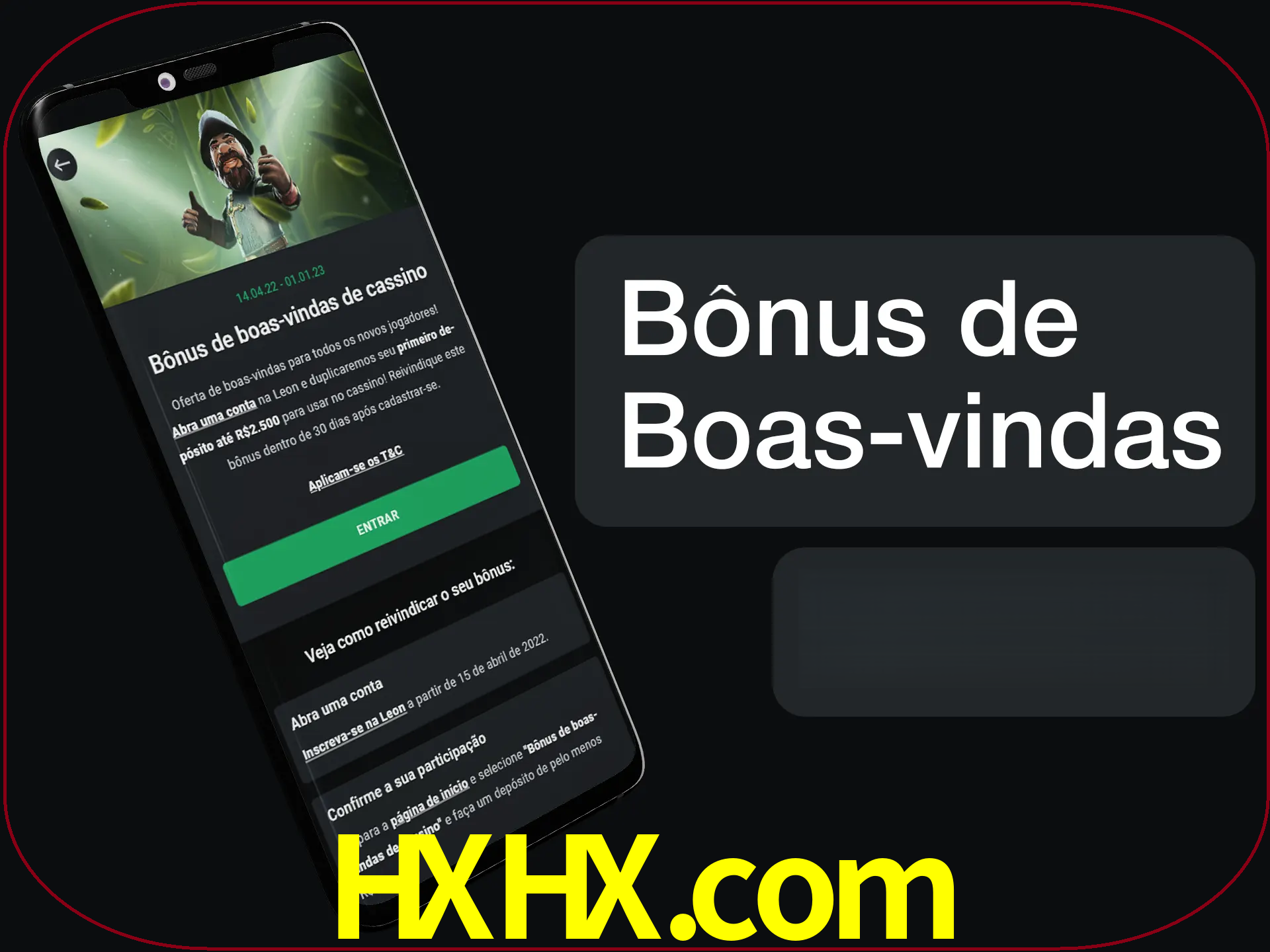 Não se esqueça de usar o bônus de boas-vindas.